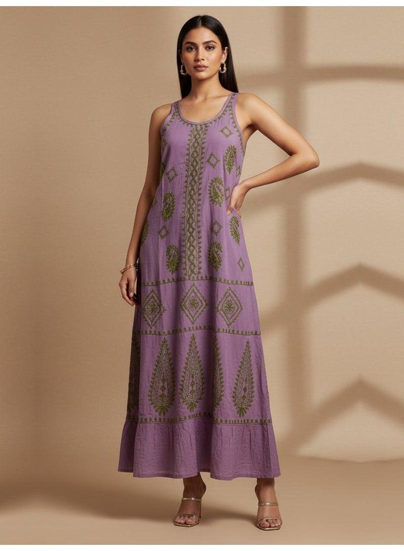 الايا كفتان مطرز يدويًا بشيكانكاري من المودال - Image 3